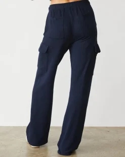 MONROW Softfleece Straight Leg Cargo Sweat DARKNAVY Outlet